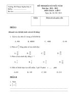 ĐỀ KHẢO SÁT ĐẦU NĂM_TOÁN VÀ TIẾNG VIỆT LỚP 5