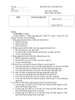 Đề Kiểm tra Học kỳ I Tiếng Việt lớp 5