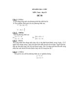 28 đề kiểm tra 1 tiết toán 9   đại số   (kèm lời giải)