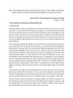 ĐIỀU TRA NGHIÊN CỨU KIẾN THỨC BẢN ĐỊA VỀ QUẢN LÝ, PHÁT TRIỂN TÀI NGUYÊN RỪNG CỦA MỘT SỐ CỘNG ĐỒNG THÔN BẢN MIỀN NÚI PHÍA BẮC VIỆT NAM