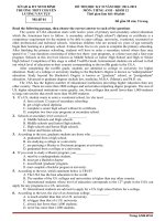 ĐỀ thi HKII tiếng Anh 12 (Ninh Bình - 2012)