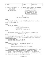 Đề thi học sinh giỏi lớp 12 THPT tỉnh Ninh Thuận năm 2013 - 2014 môn toán