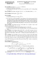 ĐỀ THI THỬ KỲ THI THPT QUỐC GIA NĂM 2015 TRƯỜNG THPT PHÙ CỪ TỔ TOÁN - TIN MÔN TOÁN