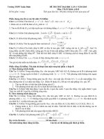 ĐỀ THI THỬ ĐẠI HỌC MÔN TOÁN LẦN I TRƯỜNG THPT XUÂN ĐỈNH NĂM 2013 CÓ ĐÁP ÁN
