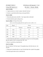 Đề thi thử Quốc gia lần 1 năm 2015 môn Địa lý trường THPT Quỳnh Lưu 3, Nghệ An