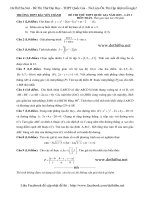 Đề thi thử quốc gia Môn Toán trường THPT Bắc Yên Thành – Nghệ An (Lần 1 – 2015)