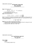 đề thi HSG toán 10 trường Cao Bá Quát