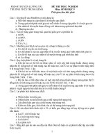 Đề thi trắc nghiệm môn sinh học lớp 9  kiểm tra năng lực học sinh  (9)