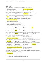 Câu hỏi trắc nghiệm Tin Học