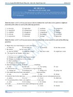 ĐỀ THI THỬ ĐẠI HỌC MÔN TIẾNG ANH 2014 SỐ 12