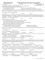 Đề thi thử đại học lần 4 năm 2014 môn Lý trường THPT Chuyên ĐH Vinh, Nghệ An mã đề 289