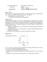 Đề thi thử học sinh giỏi tỉnh Long An lớp 9 môn Vật lý - Đề 1