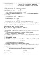 Đề thi tốt nghiệp THPT môn toán 2010