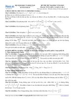 Đề thi thử đại học năm 2013 lần 1
