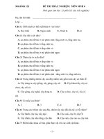Đề kiểm tra, giao lưu học sinh sinh học lớp 6 tham khảo (11)