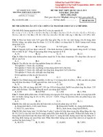 Đề thi thử đại học lần 1 môn Hóa năm 2015 trường THPT Hàn Thuyên, Bắc Ninh