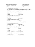 Đề kiểm tra học kì II lớp 6 môn Âm nhạc - Trường THCS Trần Hưng Đạo, Đồng Nai (Đề 3)