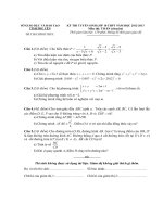 Đề thi chính thức kỳ thi tuyển sinh vào lớp 10 THPT môn toán Chuyên tỉnh Phú Yên năm 2012,2013