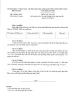 Tổng hợp đề thi HSG cấp tỉnh năm học 2013 - 2014 môn sử