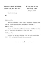 ĐỀ THI học kì 2 LỊCH sử lớp 12 THPT TRẦN NHẬT DUẬT đề 1