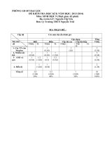 Đề và đáp án kiểm tra học kì môn sinh học lớp 9 sưu tầm (25)