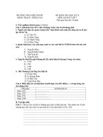 Đề kiểm tra học kì II lớp 7 môn Lịch sử - THCS Hiệp Phước, Đồng Nai (Đề 1)