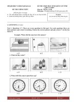 ĐỀ THI CHỌN HỌC SINH GIỎI tiếng Anh lớp 12 tỉnh Gia Lai
