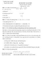 Đề thi thử vào lớp 10 môn Toán năm học 2015-2016 trường THCS Văn Khê, Hà Nội