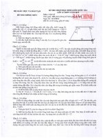Đề thi học sinh giỏi Quốc gia lớp 12 THPT năm 2010 - môn Vật lí