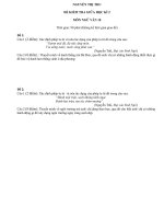 Đề kiểm tra giữa HKII môn ngữ văn 10 có đáp án 2