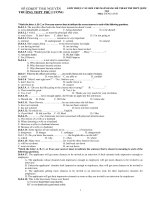 Đề thi thử THPT quốc gia môn Tiếng Anh 2015 số 20