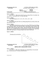 ĐỀ TUYỂN SINH VÀO LỚP 6