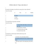 Đề kiểm tra học kỳ II môn Sinh học 12 nâng cao