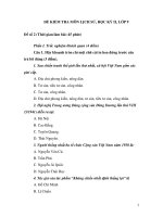 Đề kiểm tra học kì II lớp 9 môn Lịch sử - Đề 2