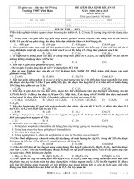 Đề thi thử Quốc gia lần 3 năm 2015 môn Hóa học trường THPT Vĩnh Bảo, Hải Phòng