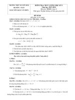 Đề kiểm tra chất lượng học kỳ i môn toán lớp 12   đề 6