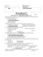 Đề kiểm tra học kỳ 1 môn địa lí lớp 7 đề số 4