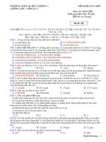 Đề thi thử Quốc gia lần 1 năm 2015 môn Hóa học trường THPT Quảng Xương 3, Thanh Hóa