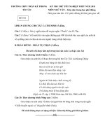 Đề thi thử tốt nghiệp môn Ngữ văn trường THPT Trần Kỳ Phong năm 2011