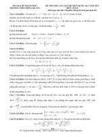 ĐỀ THI THỬ LẦN 2 KÌ THI THPT QUỐC GIA NĂM 2015 MÔN TOÁN lớp 12