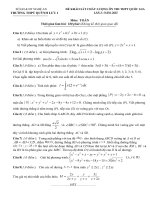 Đề thi thử THPT Quốc gia môn Toán lần 3 năm 2015 trường THPT Quỳnh Lưu 1, Nghệ An