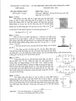 Đề thi học sinh giỏi môn lý 12 năm 2012 2013   kèm đáp án