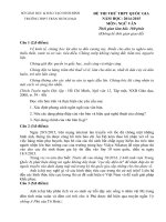 Đề thi thử THPT Quốc gia năm 2015 môn Ngữ Văn trường THPT Trần Hưng Đạo, Ninh Bình