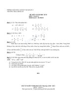 ĐỀ KIỂM TRA học kỳ II môn TOÁN lớp 6