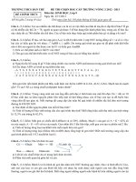 Sưu tầm đề học sinh giỏi sinh học lớp 8 tham khảo bồi dưỡng các năm (109)