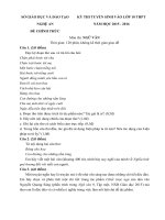 Đề thi tuyển sinh vào lớp 10 môn Ngữ văn năm học 2015-2016 Sở GD-ĐT Nghệ An