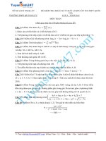 đề thi thử thpt quốc gia môn toán trường THPT quỳnh lưu   nghệ an