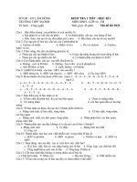 Đề kiểm tra 1 tiết HK1 sinh 10   THPT ĐATEH