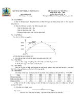 Đề thi học sinh giỏi lớp 10 THPT Thuận Thành số 1 tỉnh Bắc Ninh năm 2013 môn địa lý