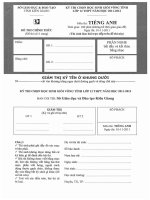 Đề thi học sinh giỏi lớp 12 THPT tỉnh Kiên Giang năm 2012 môn anh